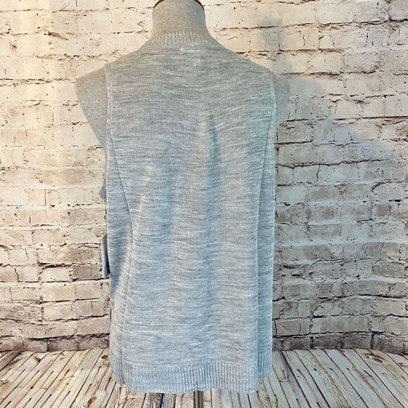 BP Nordstorm Womens Gray Sleeveless Acrylic Oversized Sweater Vest Size XXS - Picture 6 of 8